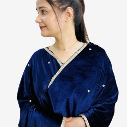 Velvet Printed Blue Women Dupatta-image-54