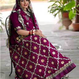 Embroidered, Embellished Semi Stitched Rajasthani Poshak-image-16