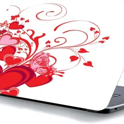 qth HEART LAP-5497 VINYL Reusable Laptop Skin Compatible for 15.6 inch-image-15