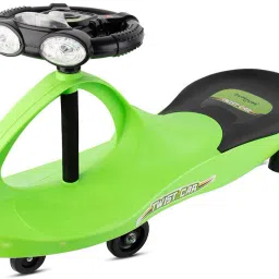 Baby Swing Car Comfortable Seat With Backrest Push Rider Steering Music & Light Car Non Battery Operated Ride On-14