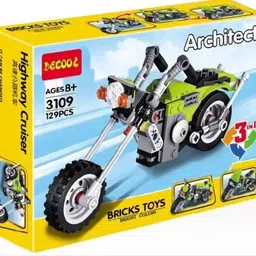 sr toys 129 Pcs Architect Series 3 in 1 Bike Motorbike-picture-31