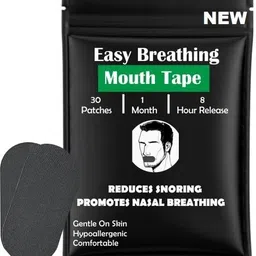 ramya beauty care Mouth Tape Black (Pack of 30) Anti-snoring Device Anti-snoring Device-picture-1