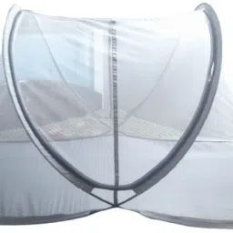 Polyester Kids Washable Mosquito Net For 0 To 3 Year Baby Size109cm x 53cm x 50cm White Color Popup Mosquito Net-7