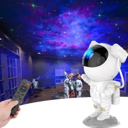 Galaxy Night Light Astronaut Space Star Projector Nebula 360° Adjustable Head Table Lamp-5