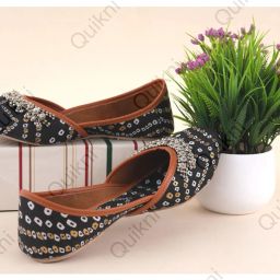Quikni Stylish & Comfortable Wedding Pajap Jutti Jutis For Women-image-42