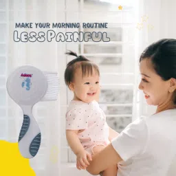 adore Basics Twinz 2 in 1 Baby Brush & Comb Set -BPA Free- Ergonomic Design image 5
