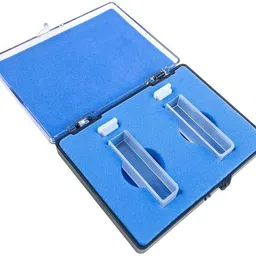 labsoul G-104 Glass Cuvette Standard Cell Round Bottom with Lid 1 Pair-2 Pcs in one Box Spectrophotometer-picture-38