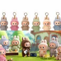 feelhigh Labubu Doll Original Soft Plush Toy with Signature Mischievous Smile - 17 cm image 4