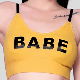 Flenzy Typography Bra Full Coverage image 2
