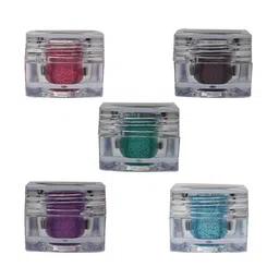 Veoni BELLE Set of 5 Holographic Ultra Fine Iridescent Laser Glitter Eyeshadow - 5 g each-4
