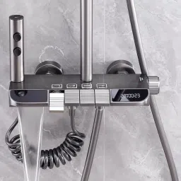 RUVEL Shower Set - Atoll, featuring a Hydropowered Shower Set Digital Display and 4 Water Functions-24