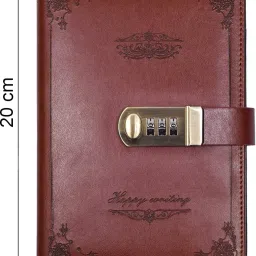 orrda Innovation Lock Diary Number Combination Lock Diary Personal Organizer Book A5 Journal Single Line 200 Pages image 5