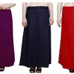 zdea PETTICOAT UNDERSKIRT 5 PEICE, FIROJI, MEGENTA, NEVY BLUE, RED, GERMAN BLUE Cotton Blend Petticoat-image-9