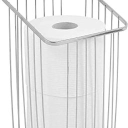 Metal Wire Wall Mounted Toilet Paper Tissue Roll Holder (Chrome, 31131) Iron Toilet Paper Holder-image-76