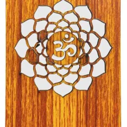 Gudheniya Enterprises Handmade Wooden Phone Stand OM Design Table Mobile Holder-image-3
