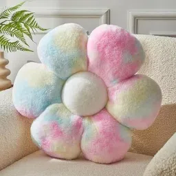 Stuffed Colorful Flower Pillow Cushion Sunflower- 35 cm-image-21