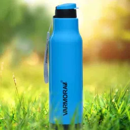 Varmora Sofia| Plastic Insulated Water Bottle| FDA Approved BPA-Free | Hot & Cold Compatible | 1000ml- Blue-picture-4
