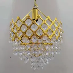 Glass Decorative Metal Crystal Pendant Light for Living Room jhumar 160mm. Chandelier Ceiling Lamp-picture-12