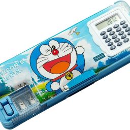 Magnetic Lock & Dual Pencil Sharpner for Girls Boys, Double Side Open Geometry Box-image-41