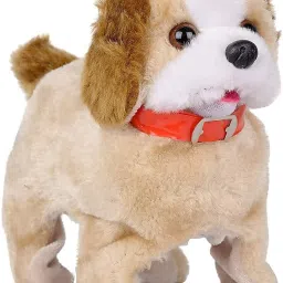 White Dog Realistic Stuffed Interactive Barking Dog Toy, Kids Toys-image-53