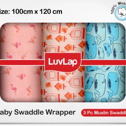 Printed Single Swaddling Baby Blanket for AC Room-image-45