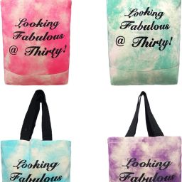 Cotton Canvas Medium Size Eco Friendly Women Hand Bag Looking Fabulous Thirty Pack of 4 Grocery Bags-image-18
