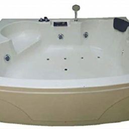 Temptation 6 Ft with Jacuzzi, Bubble Bath & Filler System- Ivory Free-standing Bathtub-image-6