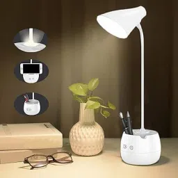 RL0019 ROCK LIGHT TABLE LAMP WITH PEN STAND & MOBILE STAND 6 hrs Flood Lamp Emergency Light-21