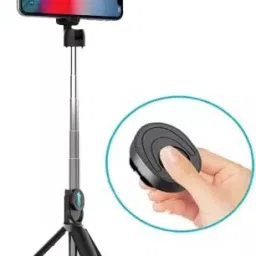 Wanzhow Foldable Handheld SelfieStick 3 In 1 Bluetooth Extendable tripod with Remote Tripod Bracket, Tripod, Monopod-14