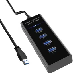 WRADER 5Gbps Super Speed USB 3.0 Hub 4 Ports USB Hub for Laptops, Desktops, Smartphones, USB Flash Drives, Gaming Consoles, Mouse, Keyboards, Monitors, Printers Combo Set-image-80