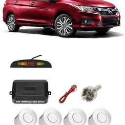 AB152 Silver Car Reverse Parking Sensor with LED Display 4 Sensor A152 Parking Sensor-image-59