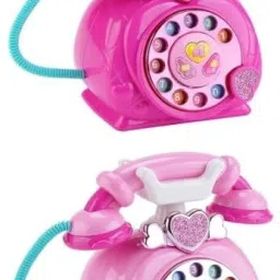 Kids Classic Receiver Simulation Telephone Toy for Kids - Rotating Number Dial-40