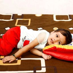 Velvet Cushion Book for Interactive Learning and Experience for Kids Red Color-10