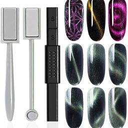 3pc CatEye Nail Magnet Wand Magnet for Nails Magnetic Gel Nail Polish Dual-Head-image-25