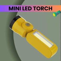 USB Rechargeable LED Torch Light with COBB Light With 1200mAh Battery LifeR56 Torch-image-35