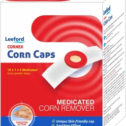 Cornex Corn Caps Medicated Corn Remover Pack of 1 (40 Strips) Adhesive Band Aid-29
