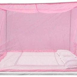 creative unlimited HDPE - High Density Poly Ethylene Adults Washable Double Bed 6*6 Washabe Frame Hung type Mosquito Net with High Quality Mosquito Net image 1