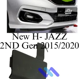 my ind Front Bumper Tow Hook Cover Cap Black ABS H-Jazz 2ND Gen 2015/2022 Front Mount Towing Hook image 3