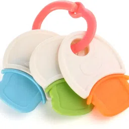 play nation Premium Rattles Set with 1 Rattle Ball &1 Key Teether for Babies, Non Toxic Baby Rattle image 3