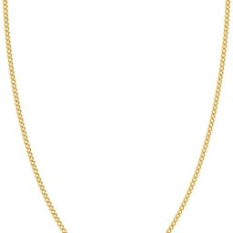 LORDS JEWELS Elegant Gold Chain Curb Chain Yellow Gold Precious Chain-image-4