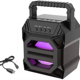Techobucks X-Bass Led Disco Lights Home Theatre Trolley Speaker with AUX 10 W Bluetooth Home Theatre-image-16