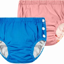 Reusable Swimming Pants for Kids Unisex Swim Diaper Set (0-36 Months) Pack of 2-11