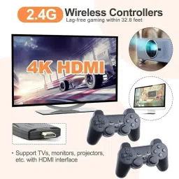 4K HD TV Video Game 2.4G Wireless Game Stick With 2 Wireless Controller_07 5th Anniversary Edition image 4