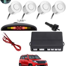 Car Reverse Parking White Sensor With Led Display/Buzzer-282 White 4Parking Sensor Increased Safety For Passengers Universal For Car-282 Parking Sensor-image-10