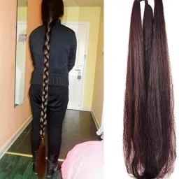 Wavy Long Ponytail, Thick Fake Synthetic Hair Extension-image-23