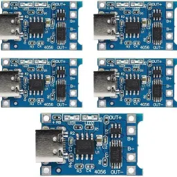 HUBX C-TYPE TP4056 18650 3.7V Lipo Lithium Battery Charging Module KIT- Pack of 5-12