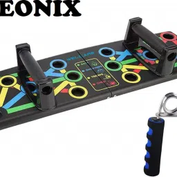 Combo Of Push Up Board With Foam Hand Gripper For Gym Equipment Fitness Accessory Kit Kit-image-76