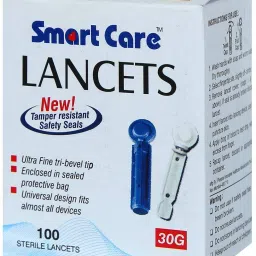 Smart Care are Lancet Needle - 100 Pieces (Pack of 7) Glucometer Lancets-63