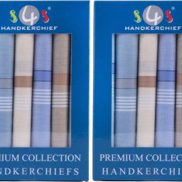 S4S 12 Pcs Light Colour Men's 100% Cotton Essential Gift Box Packing ["Multicolor"] Handkerchief-image-24