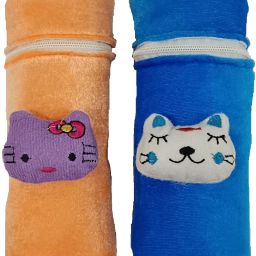Baby Feeding Cotton Bottle Cover -250ml -Pack of 2 (Multicolor)-image-104